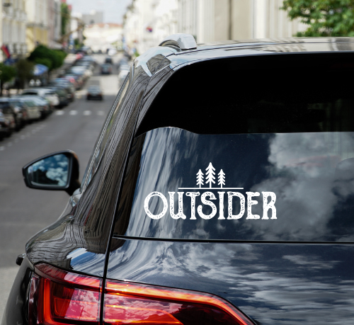 "Outsider" Car Window Decal