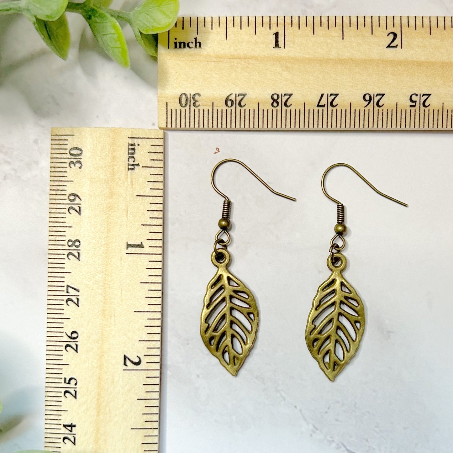 "Everleaf" Antique Bronze Earrings