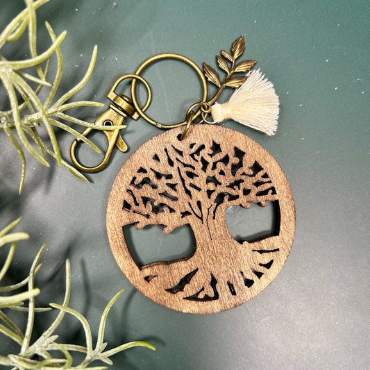 Fern Tree of Life Keychain/Bag Charm