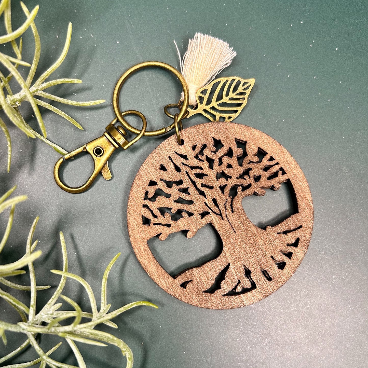 Leaf Tree of Life Keychain/Bag Charm