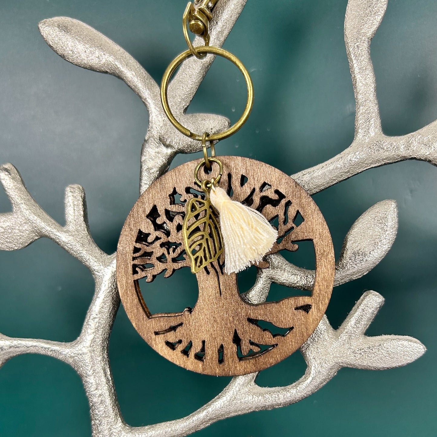 Leaf Tree of Life Keychain/Bag Charm