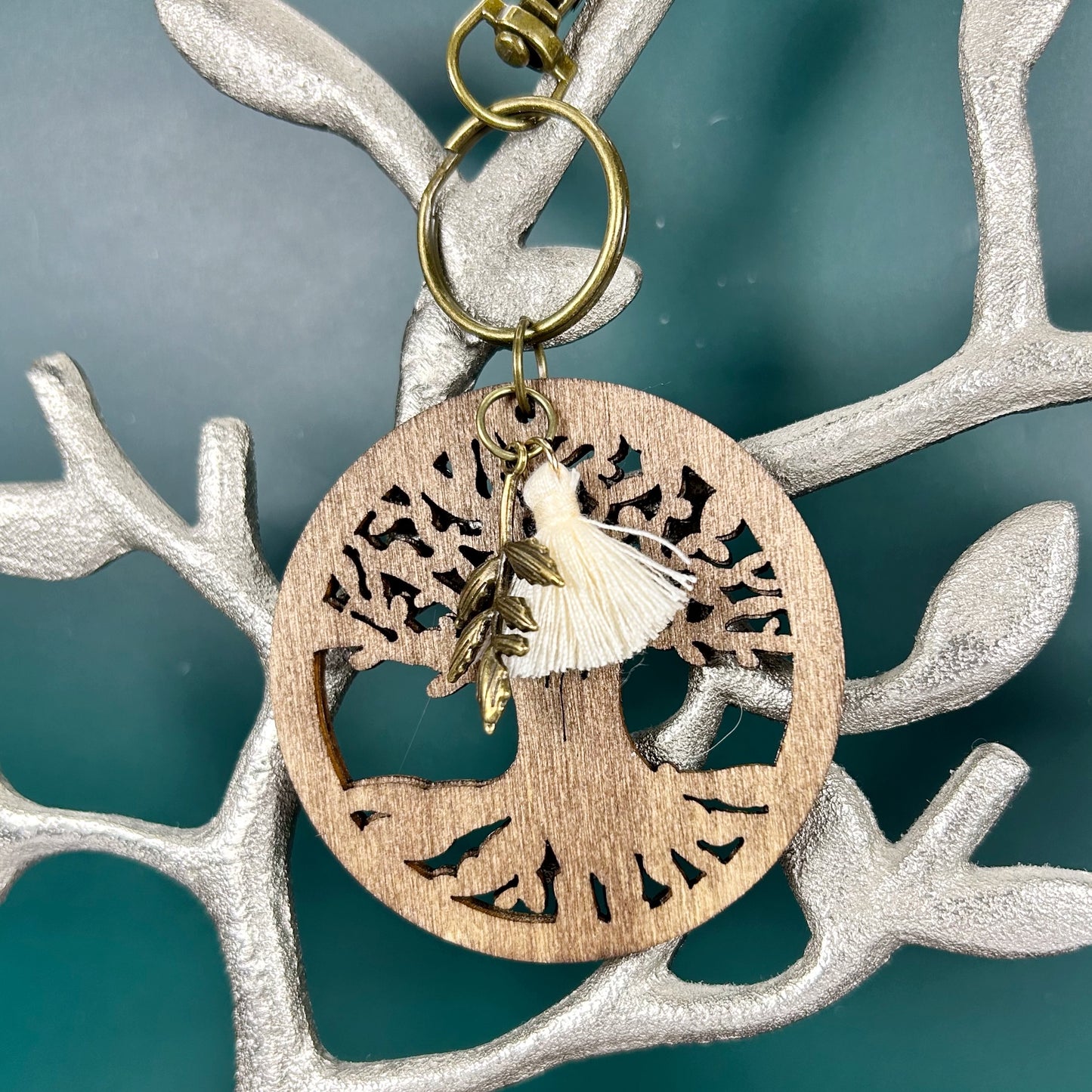 Fern Tree of Life Keychain/Bag Charm