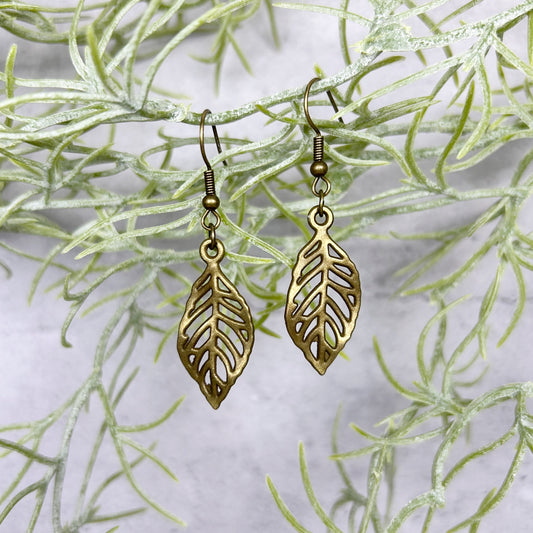 "Everleaf" Antique Bronze Earrings