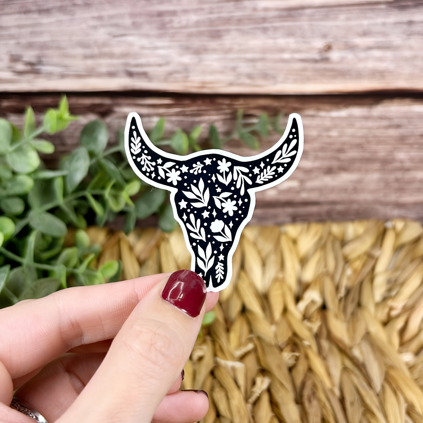 Ox Skull Vinyl Sticker