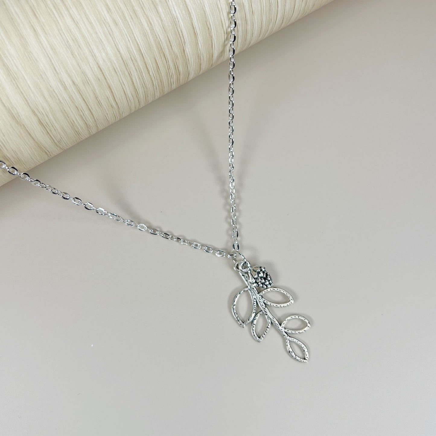 "Rustic Forest" Silver Necklace