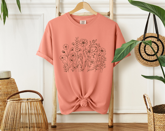 Wildflower Terracotta Pink T-Shirt